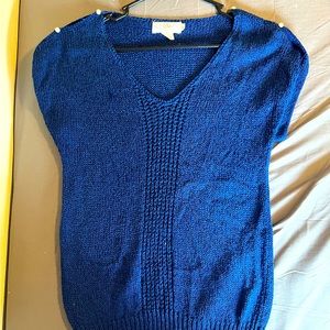 Vintage sleeveless knit sweater